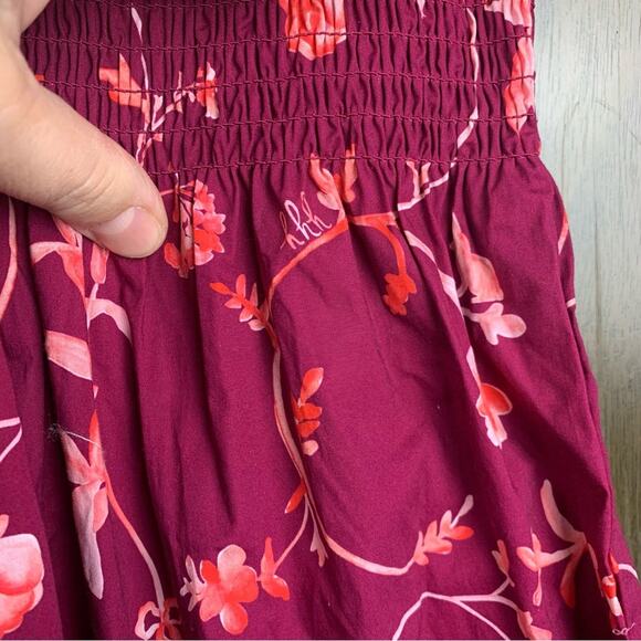 Hill House size 2x Ellie nap dress burgundy botanical red Pink trad cottage boh - Picture 9 of 11